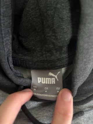 Jersey Puma Gris y Negro