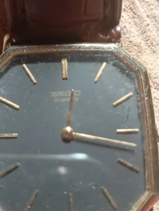 Orologio Seiko Quarzo Oro Grigio