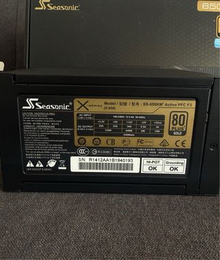 Fuente Alimentación Seasonic 650W Modular