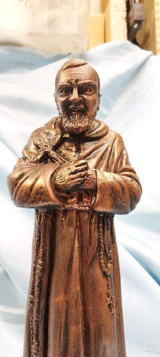 Statua San Pio da Pietrelcina - Effetto Rame Antic