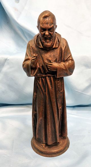 Statua San Pio da Pietrelcina - Effetto Rame Antic