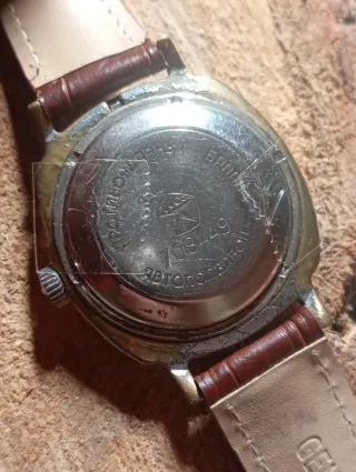 Orologio Uomo Pelle Marrone Argento