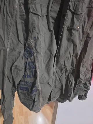 Camisa Blend Verde Militar Talla XL