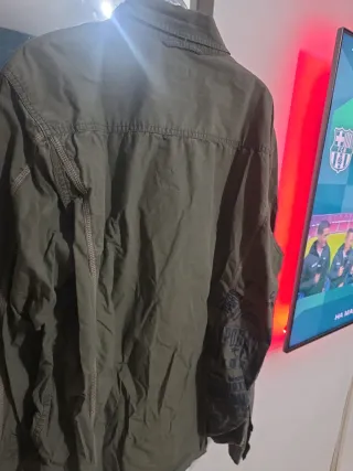 Camisa Blend Verde Militar Talla XL