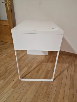 Escritorio Ikea Blanco y Yute