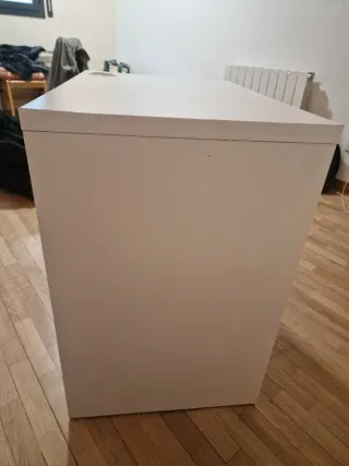 Escritorio Ikea Blanco y Yute