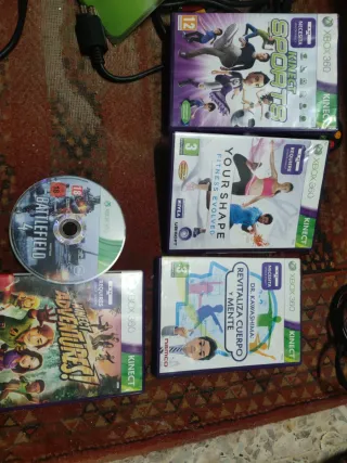 Xbox 360 Kinect Giochi (Battlefield 4, Kinect Spor