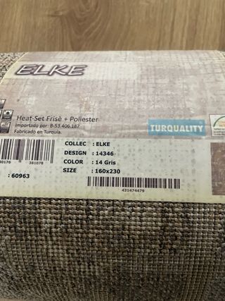 Alfombra moderna gris y marrón