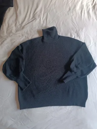 Conjunto punto jersey y falda negro