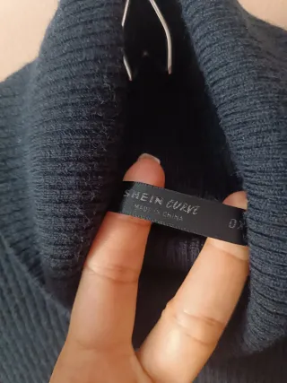 Conjunto punto jersey y falda negro