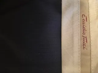 Traje de hombre azul marino talla grande