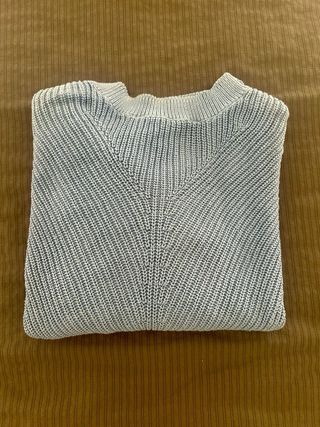 Jersey punto azul claro