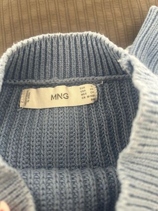 Jersey punto azul claro