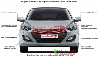 Espejo Cristal + Base Derecho Citroën C6 año 2005