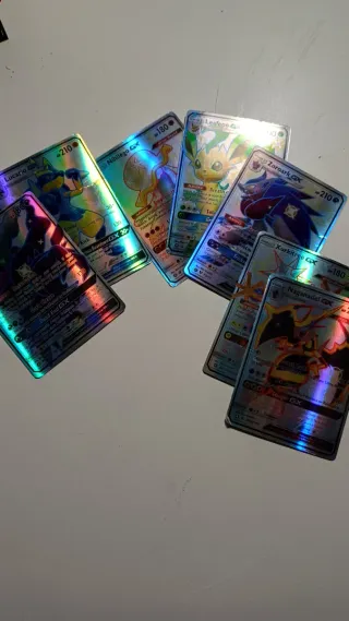 Cartas Pokémon GX Lucario, Zoroark, Naganadel