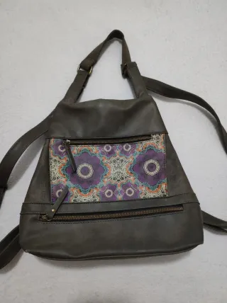 Bolso de hombro con estampado floral