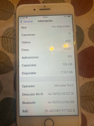 iPhone 8 Plus Plata/Blanco