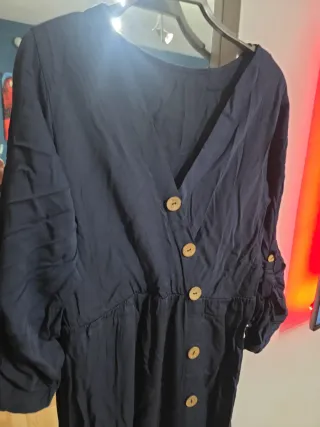 Vestido azul Lefties Talla M