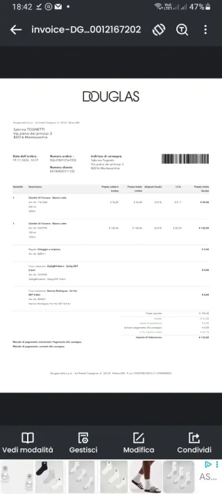 Crema Corpo Bianco Latte Ducci Giardini di Toscana