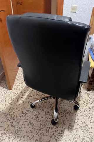 Silla giratoria estudio cuero sintético