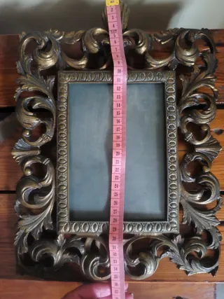 Marco antiguo bronce