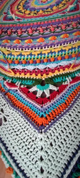 Tapete gigante crochet Mandala