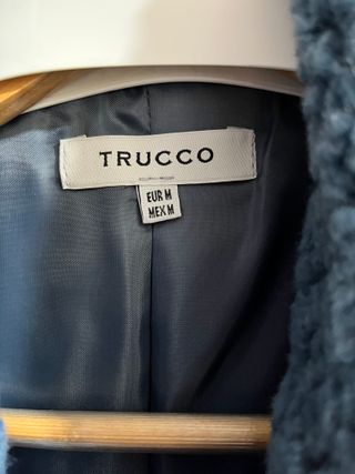 Abrigo borrego azul Trucco talla M
