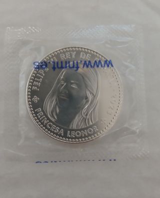 Moneda plata 40 euros año 2023
