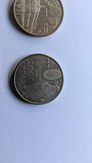 Colección de monedas de plata de 2000ptas