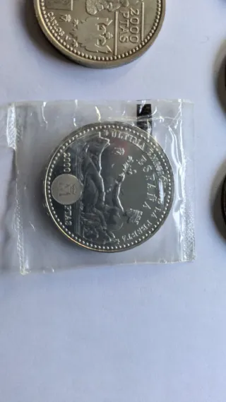 Colección de monedas de plata de 2000ptas