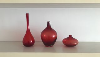 Conjunto 3 Jarras Vidro Vintage IKEA Vermelho