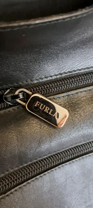 Borsa Furla vera pelle nera