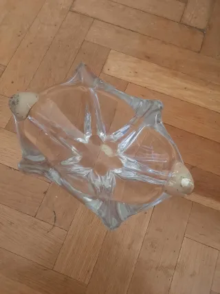 Cenicero de cristal pesado