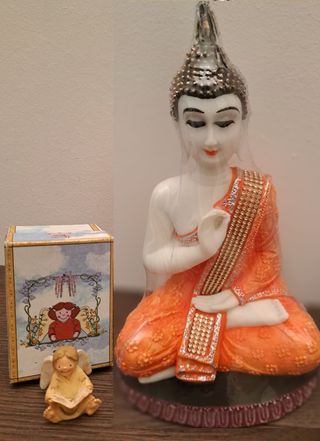 2 statuette decorative arte indiana