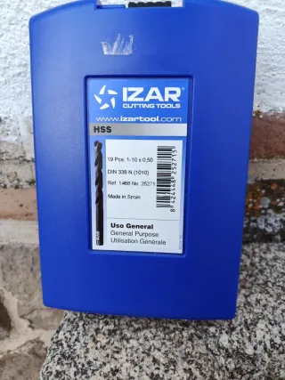 Juego de 19 brocas para metal sin estrenar