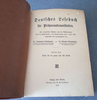 Deutsches Lesebuch für Präparandenanstalten