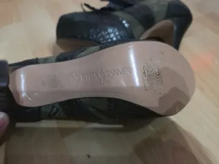 Botines Rebeca Sanver Piel Talla 37 Negros