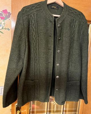 Chaqueta Zero 100% Lana Verde oliva