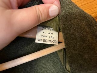 Chaqueta Zero 100% Lana Verde oliva