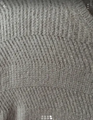 Vestido de punto mujer beige  a media pierna