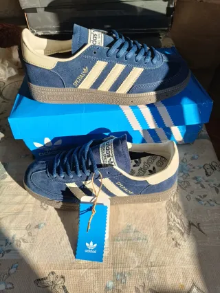 Zapatillas Adidas Handball Spezial Azul Beige