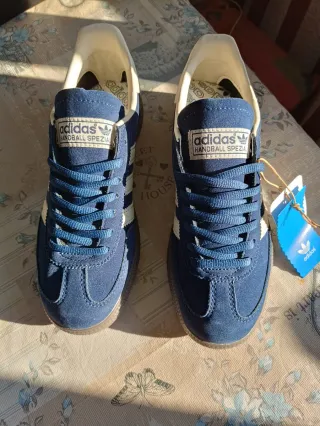 Zapatillas Adidas Handball Spezial Azul Beige