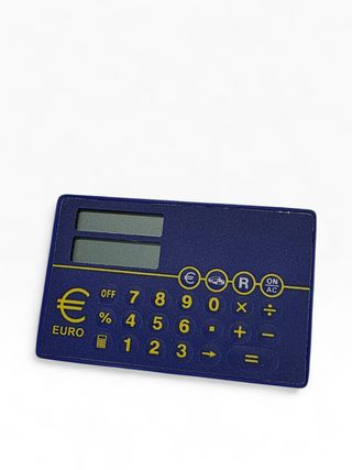 Mini Calculadora Cartão EURO Slim