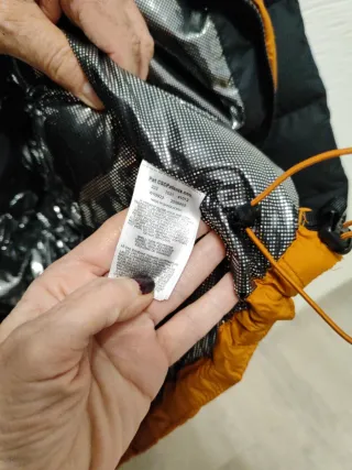 Parka Columbia Caballero Negra y Naranja