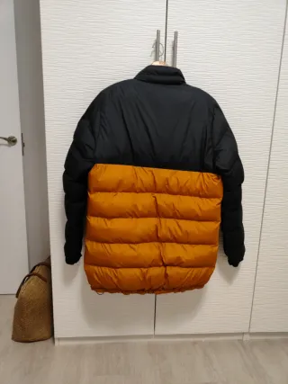 Parka Columbia Caballero Negra y Naranja