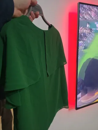 Blusa Mango Verde Talla S