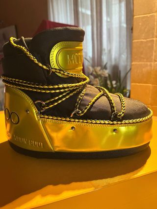 Moon Boot x Jimmy Choo Scarpe Nero Oro