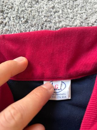 Chaqueta Vintage Retro Streetwear Azul Marino