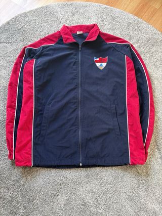 Chaqueta Vintage Retro Streetwear Azul Marino