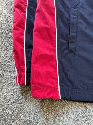 Chaqueta Vintage Retro Streetwear Azul Marino